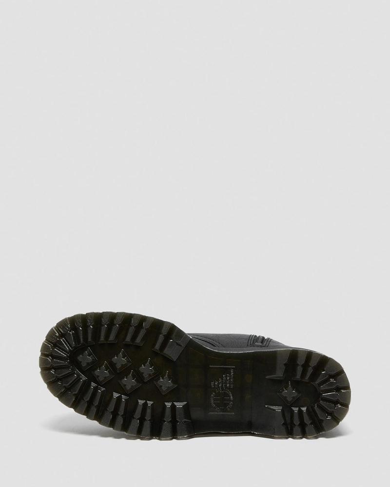 Dr Martens Jadon Læder Faux Fur Forede Platform Platform Støvler Herre Sort | DK 554TCE